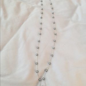 Silver beaded chain